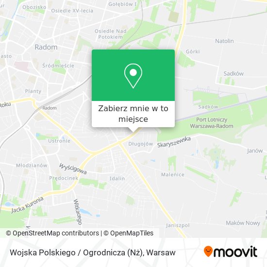 Mapa Wojska Polskiego / Ogrodnicza (Nż)