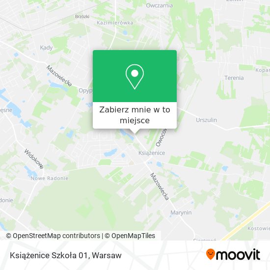 Mapa Książenice Szkoła 01