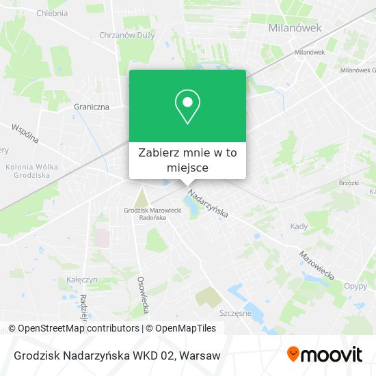 Mapa Grodzisk Nadarzyńska WKD 02