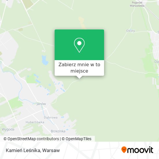 Mapa Kamień Leśnika