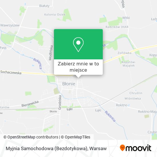 Mapa Myjnia Samochodowa (Bezdotykowa)