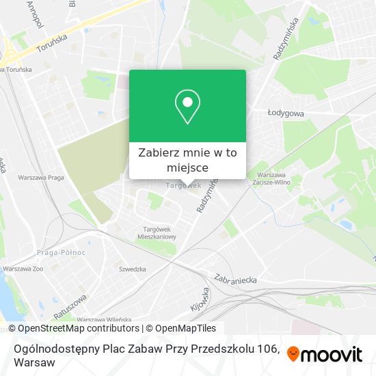 Mapa Ogólnodostępny Plac Zabaw Przy Przedszkolu 106