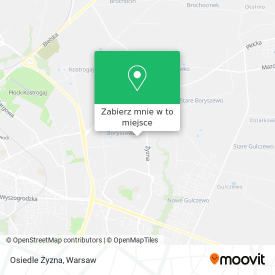 Mapa Osiedle Żyzna