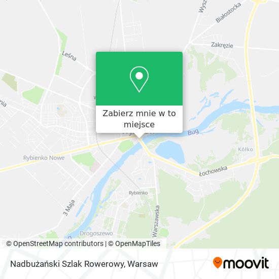 Mapa Nadbużański Szlak Rowerowy