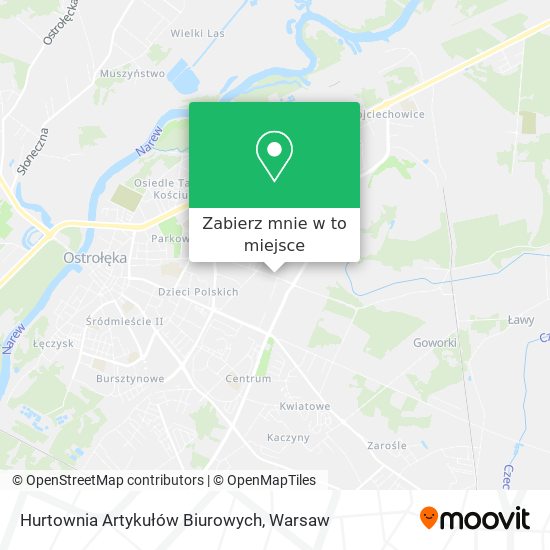 Mapa Hurtownia Artykułów Biurowych