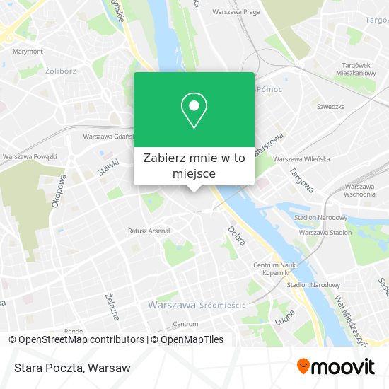 Mapa Stara Poczta