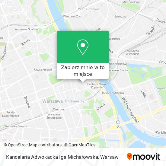 Mapa Kancelaria Adwokacka Iga Michałowska