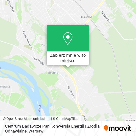 Mapa Centrum Badawcze Pan Konwersja Energii I Źródła Odnawialne