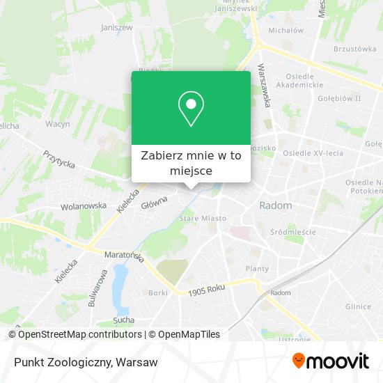 Mapa Punkt Zoologiczny