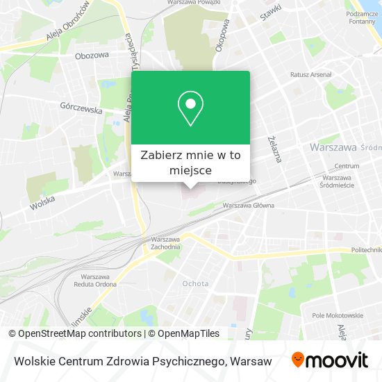 Mapa Wolskie Centrum Zdrowia Psychicznego