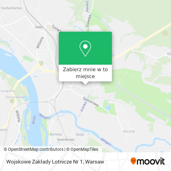 Mapa Wojskowe Zakłady Lotnicze Nr 1