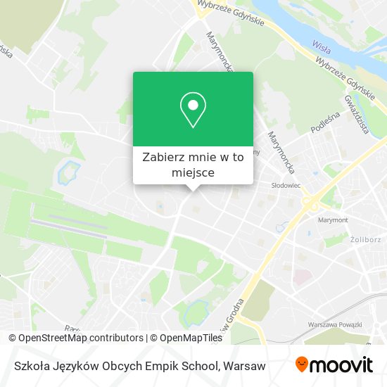 Mapa Szkoła Języków Obcych Empik School