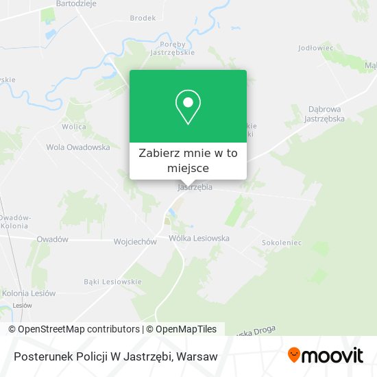 Mapa Posterunek Policji W Jastrzębi