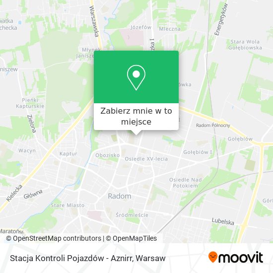 Mapa Stacja Kontroli Pojazdów - Aznirr