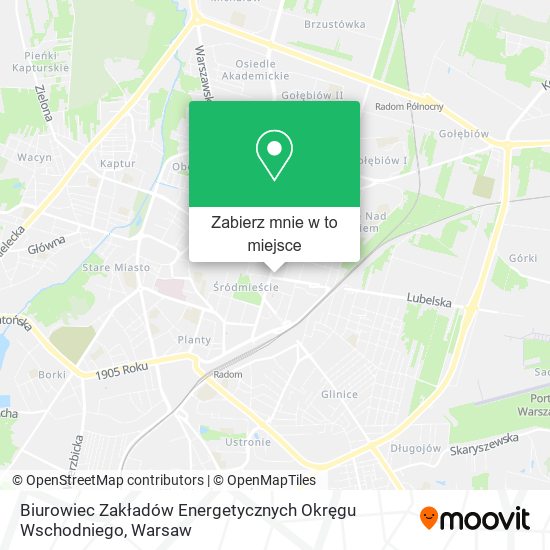 Mapa Biurowiec Zakładów Energetycznych Okręgu Wschodniego