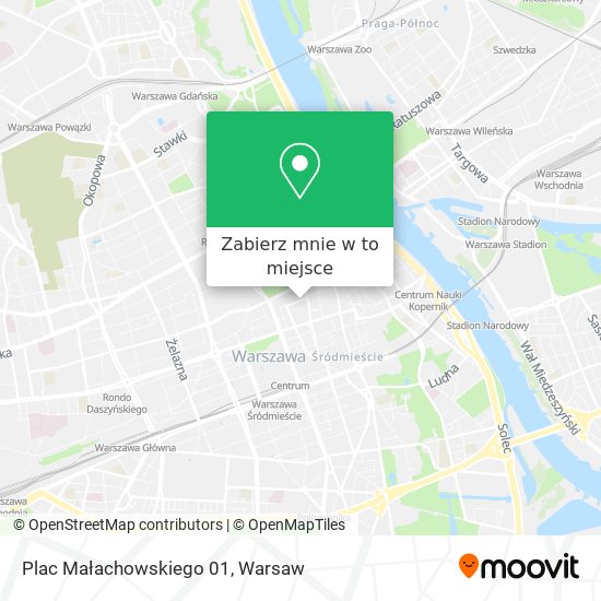 Mapa Plac Małachowskiego 01