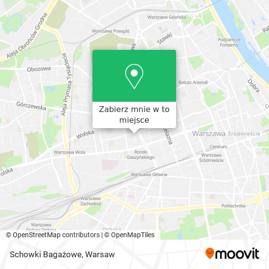 Mapa Schowki Bagażowe