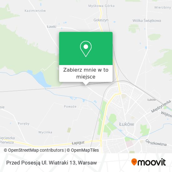 Mapa Przed Posesją Ul. Wiatraki 13