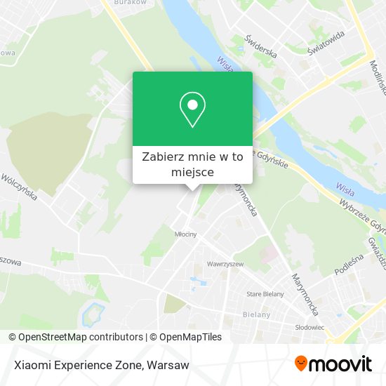 Mapa Xiaomi Experience Zone