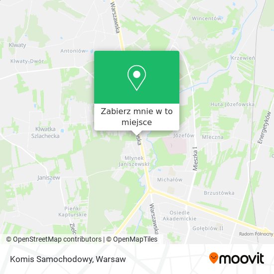 Mapa Komis Samochodowy