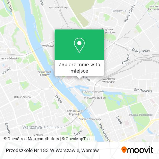 Mapa Przedszkole Nr 183 W Warszawie