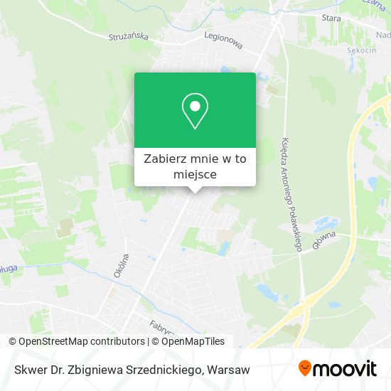 Mapa Skwer Dr. Zbigniewa Srzednickiego