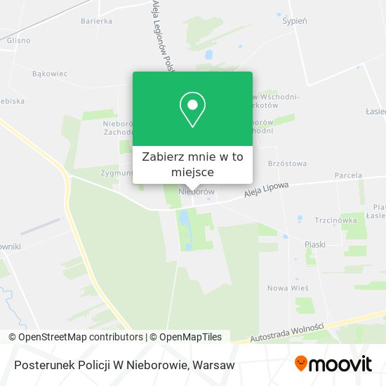 Mapa Posterunek Policji W Nieborowie