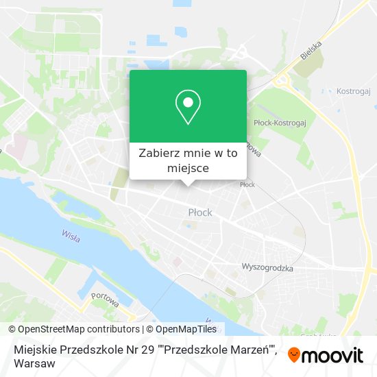 Mapa Miejskie Przedszkole Nr 29 ""Przedszkole Marzeń""