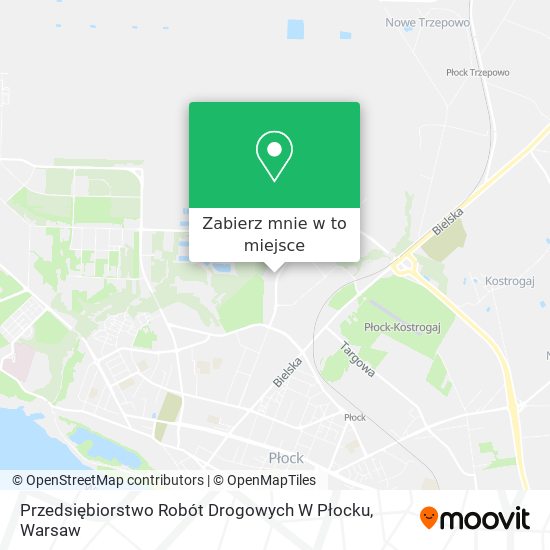 Mapa Przedsiębiorstwo Robót Drogowych W Płocku