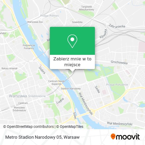 Mapa Metro Stadion Narodowy 05