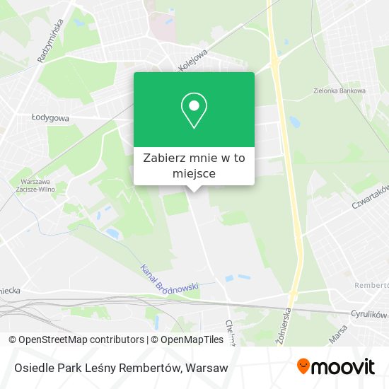 Mapa Osiedle Park Leśny Rembertów