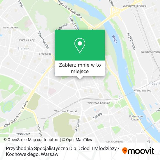 Mapa Przychodnia Specjalistyczna Dla Dzieci I Młodzieży - Kochowskiego