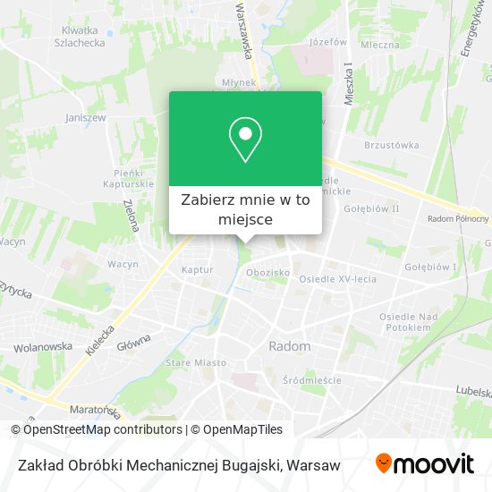 Mapa Zakład Obróbki Mechanicznej Bugajski