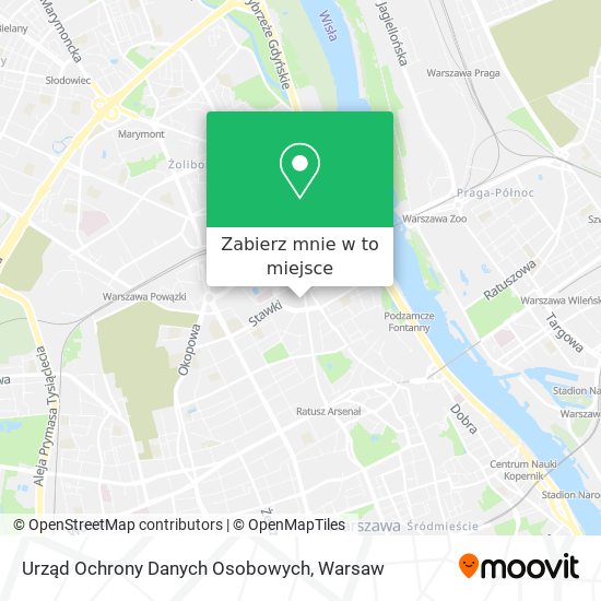 Mapa Urząd Ochrony Danych Osobowych