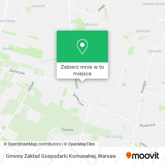 Mapa Gminny Zakład Gospodarki Komunalnej