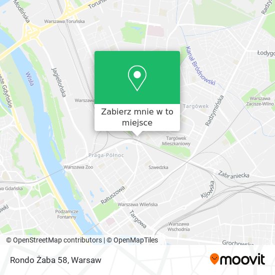 Mapa Rondo Żaba 58