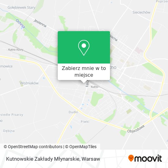 Mapa Kutnowskie Zakłady Młynarskie