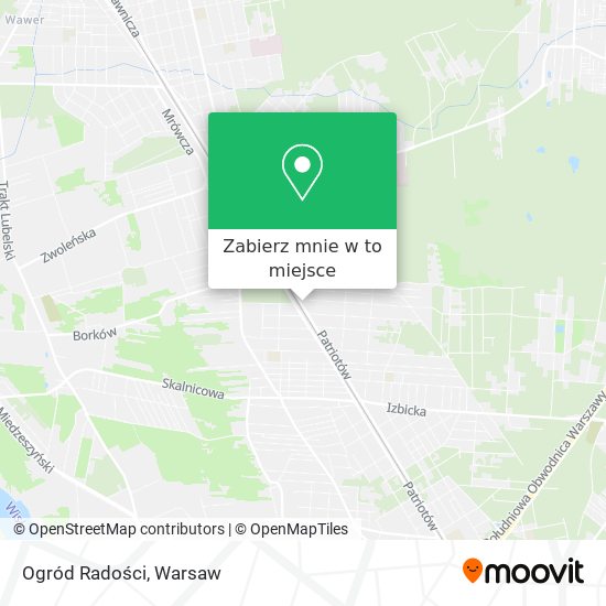 Mapa Ogród Radości