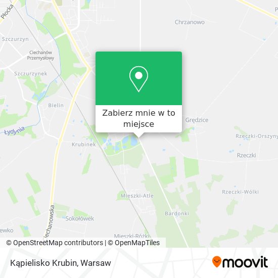 Mapa Kąpielisko Krubin