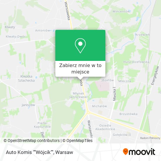 Mapa Auto Komis ""Wójcik""