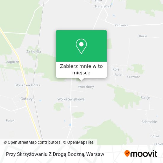 Mapa Przy Skrzyżowaniu Z Drogą Boczną