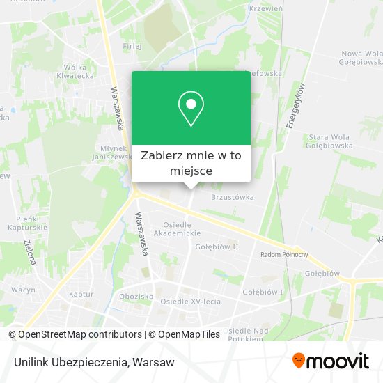 Mapa Unilink Ubezpieczenia