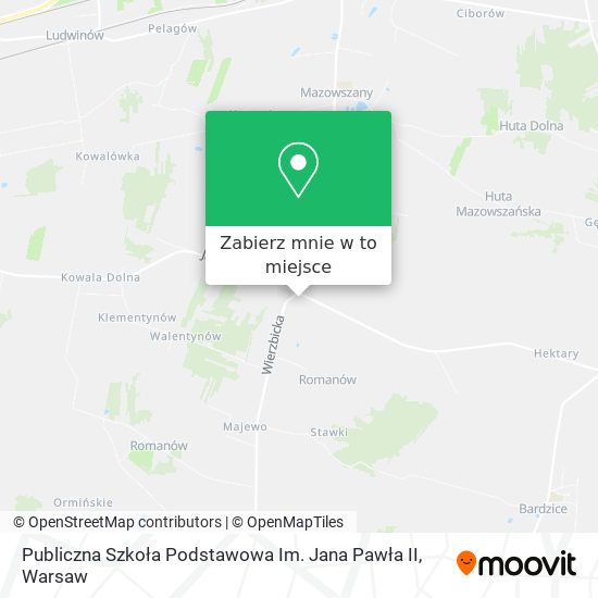 Mapa Publiczna Szkoła Podstawowa Im. Jana Pawła II