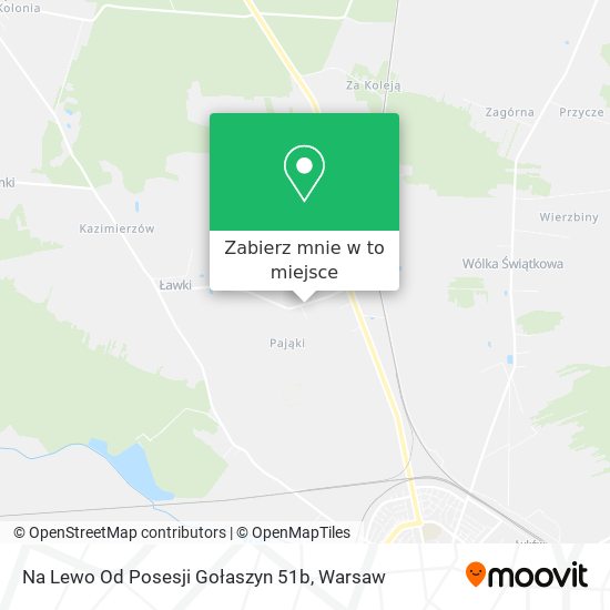 Mapa Na Lewo Od Posesji Gołaszyn 51b