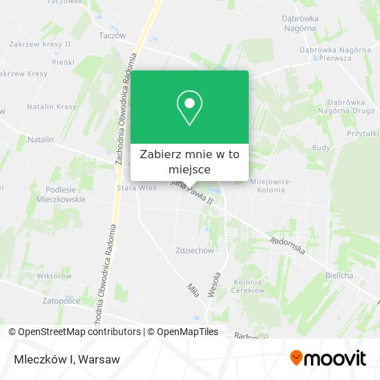 Mapa Mleczków I