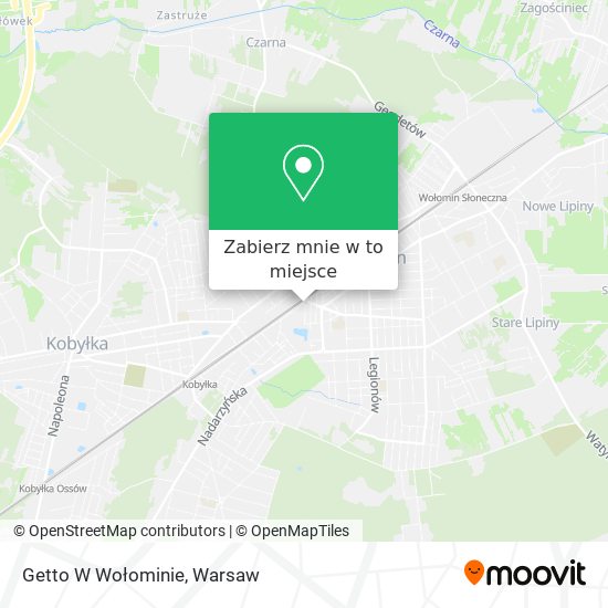 Mapa Getto W Wołominie