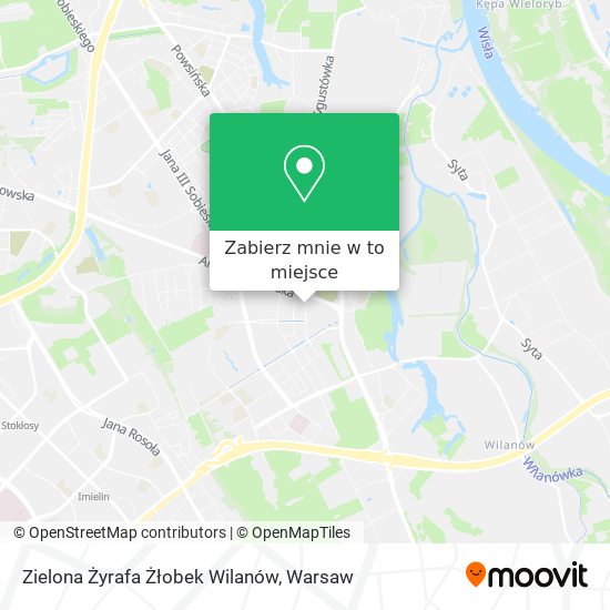 Mapa Zielona Żyrafa Żłobek Wilanów