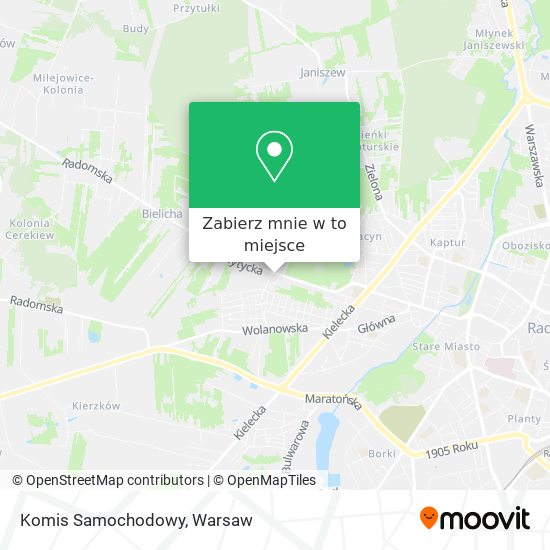 Mapa Komis Samochodowy