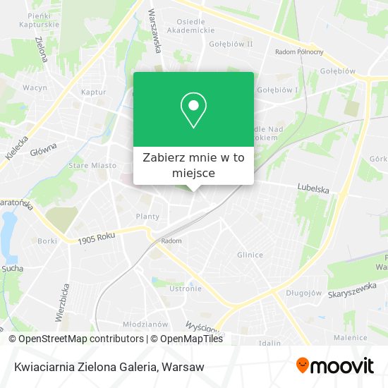 Mapa Kwiaciarnia Zielona Galeria