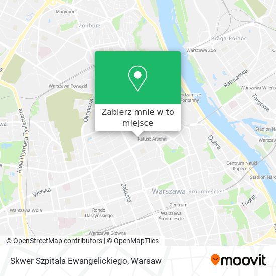 Mapa Skwer Szpitala Ewangelickiego